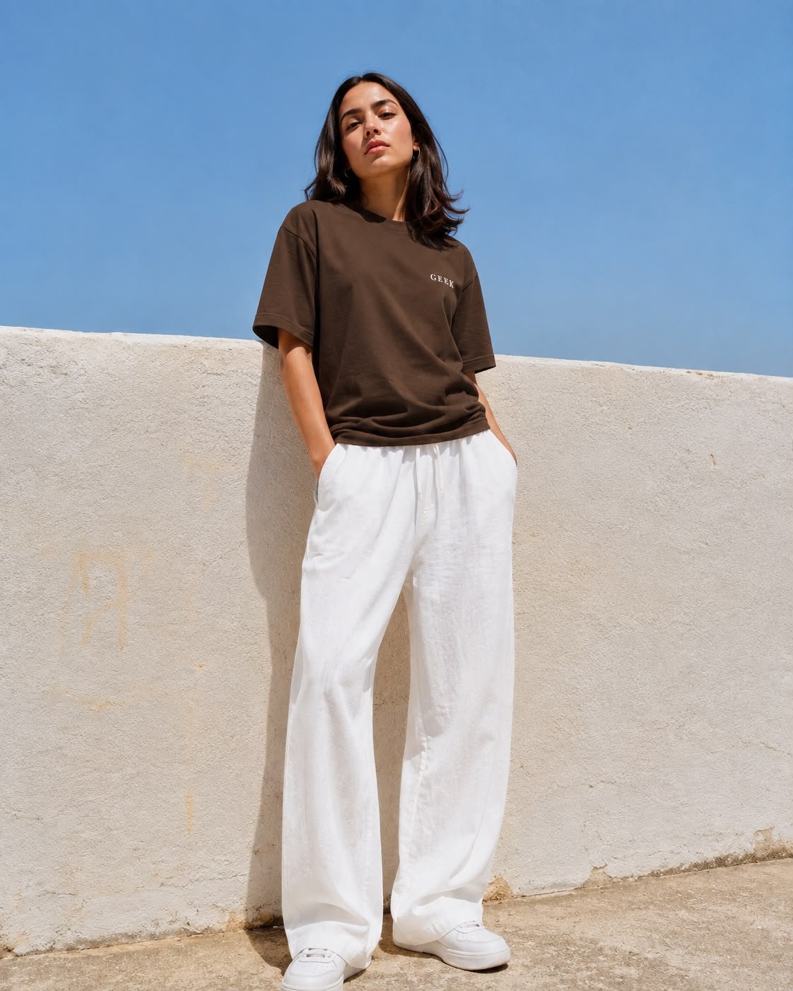 WHITE GEEK LINEN